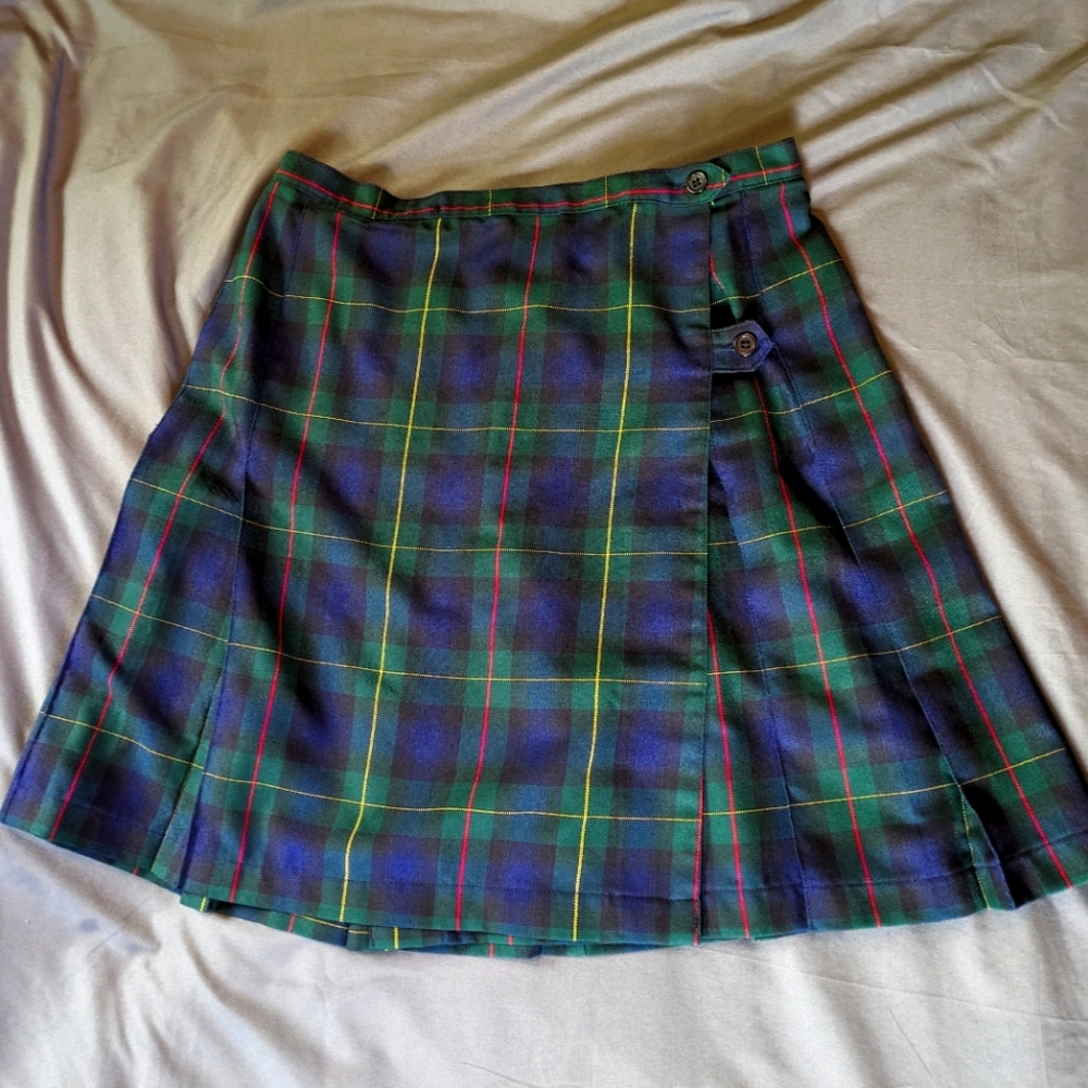 Lands' End Casual buttoned skirt, Size 8